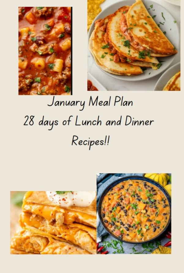 JANUARY MEAL PLAN 2025